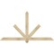 Ekena Millwork Kennewick Rough Sawn Timber Gable Bracket, Douglas Fir, 72"W x 39"H x 2"D x 4"F, 13/12 Pitch GBW072X39X0204KEN00RDF - alternate 1